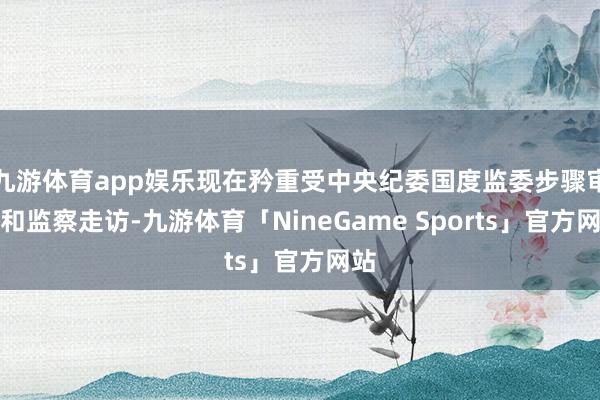 九游体育app娱乐现在矜重受中央纪委国度监委步骤审查和监察走访-九游体育「NineGame Sports」官方网站